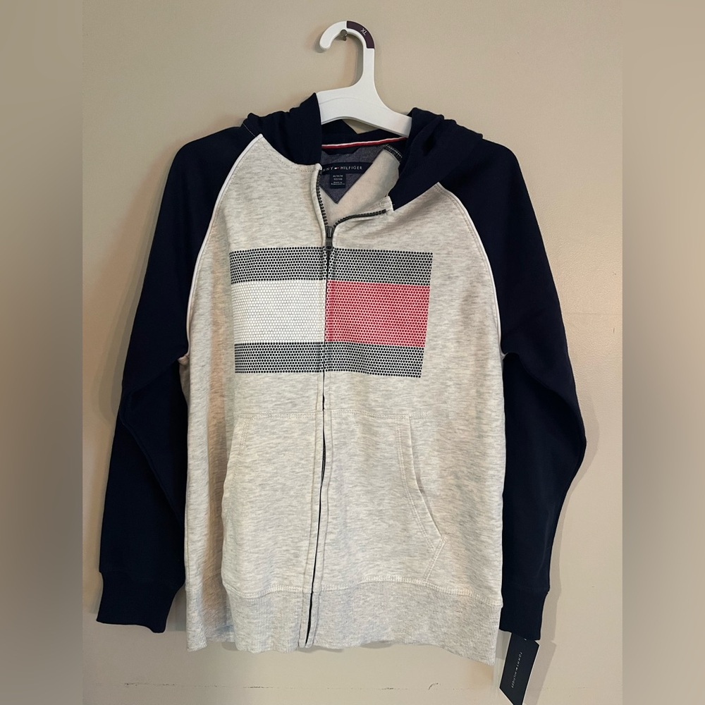 Tommy Hilfiger zipped up hoodie. Size Youth 12/14